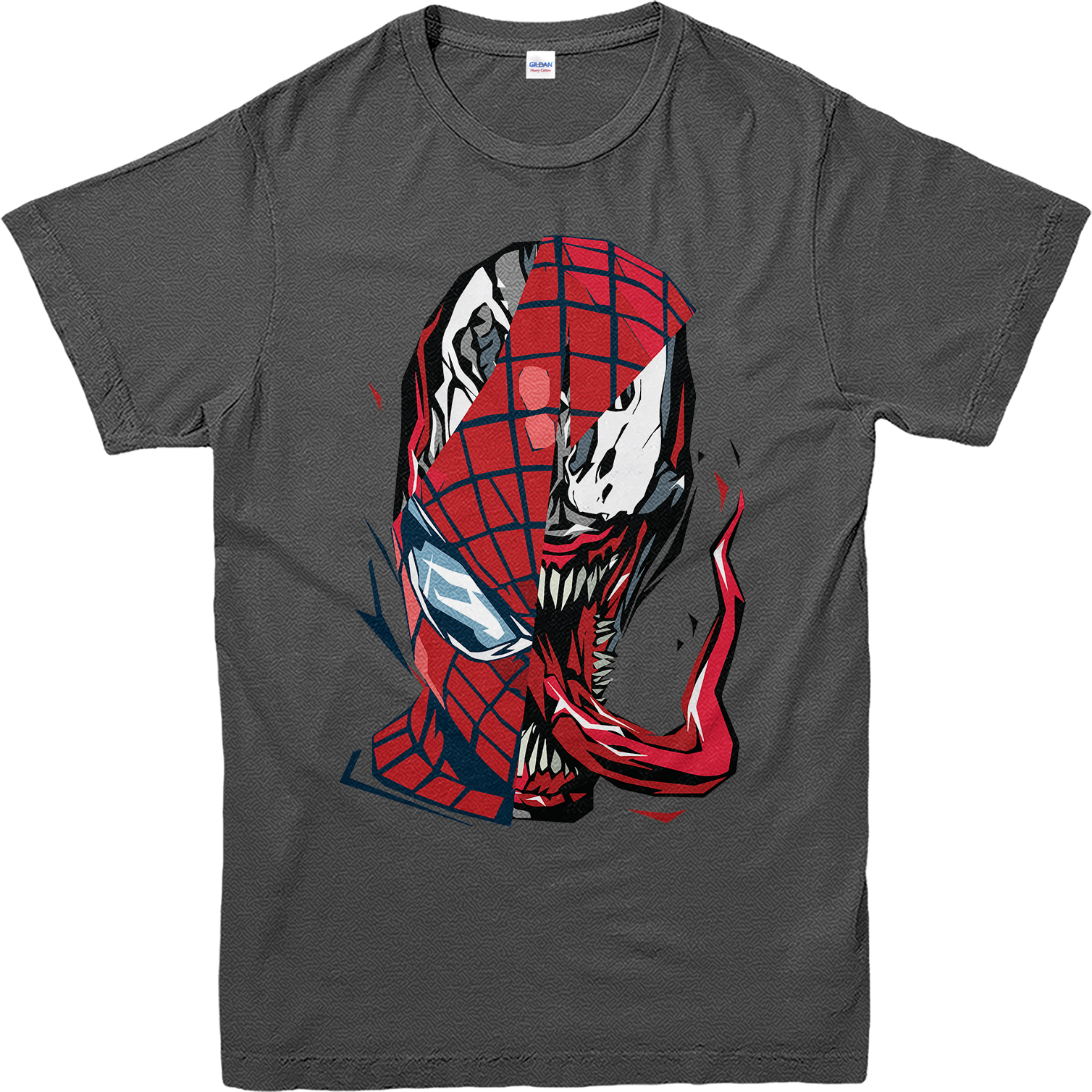 Spiderman T-Shirt, Venom Spiderman Face T-Shirt, Marvels | eBay