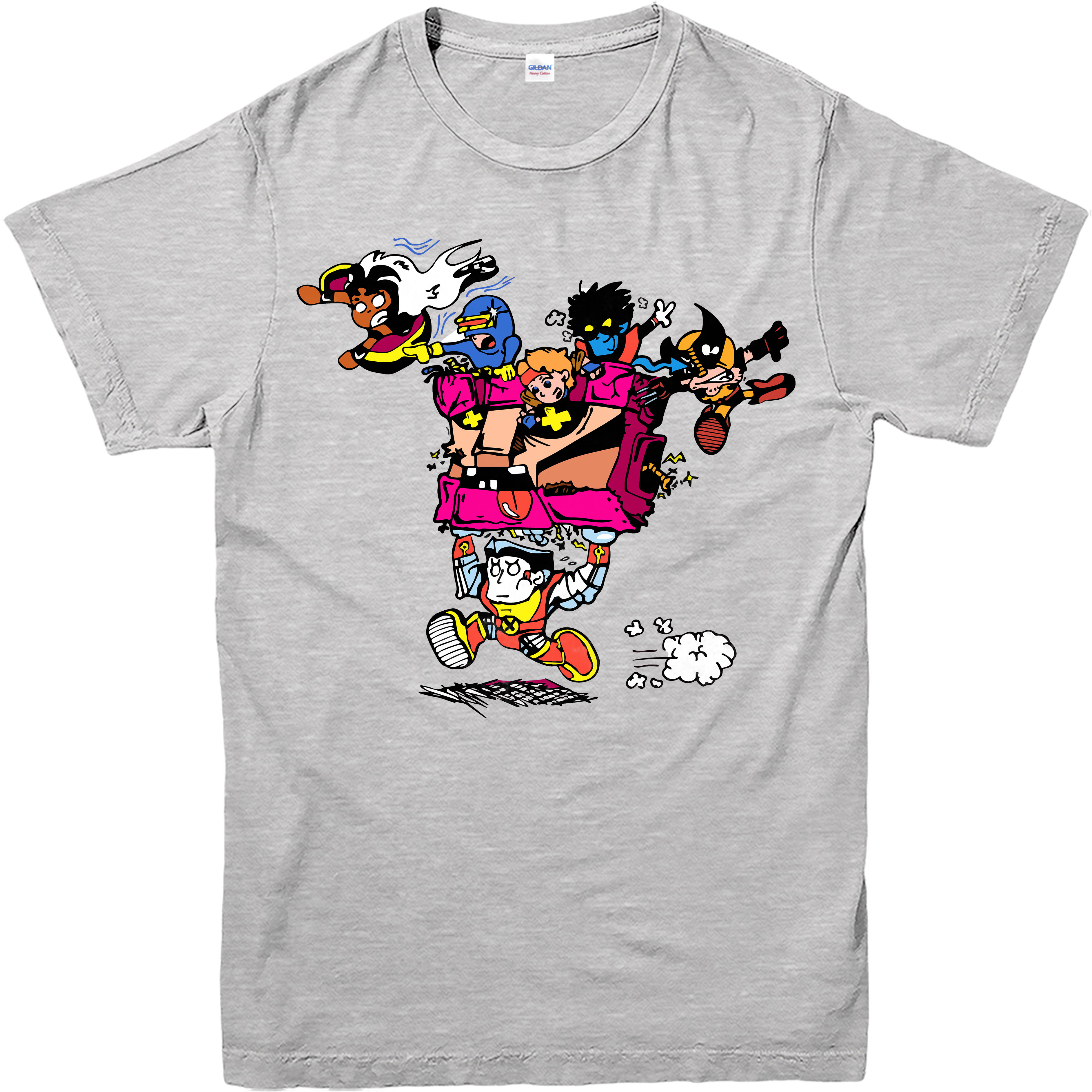 Wolverine T Shirt Colossus Sentinel Head Xmen Cyclops Storm Adult