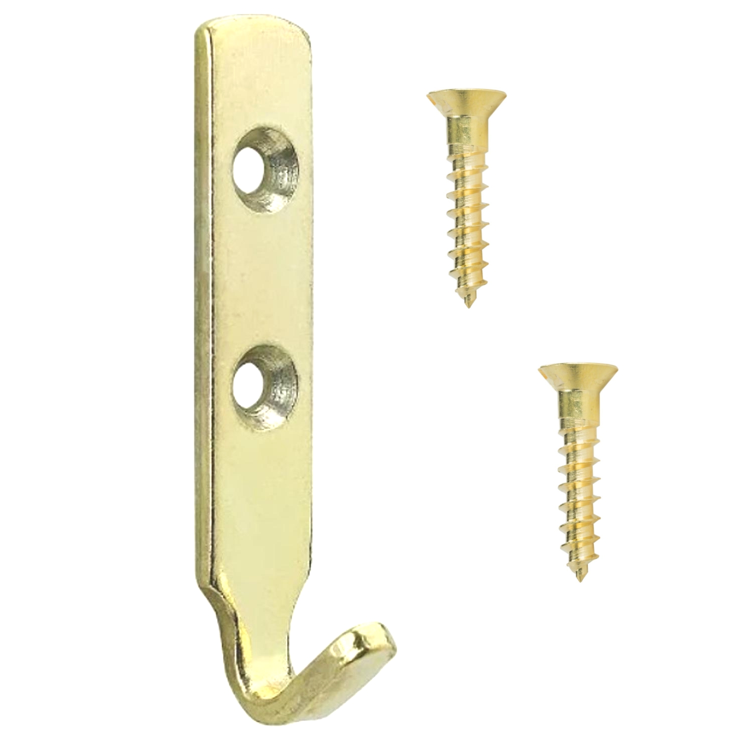 Zorfeter 10 Pcs Wall Mount J Hooks - 304 Stainless Steel Heavy Duty Hangers For Keys, Mirrors, Pictures (Gold) - View #11