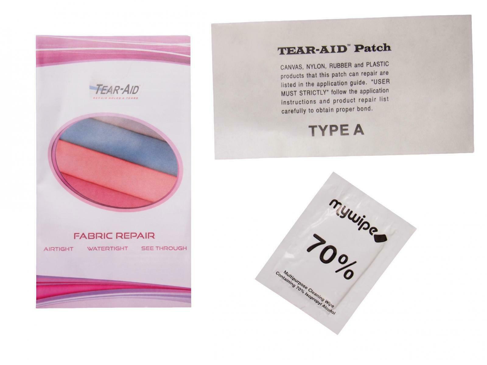 Tear Aid 6 x 3 Type A Fabric, Rubber, Canvas Repair Patch Kit eBay