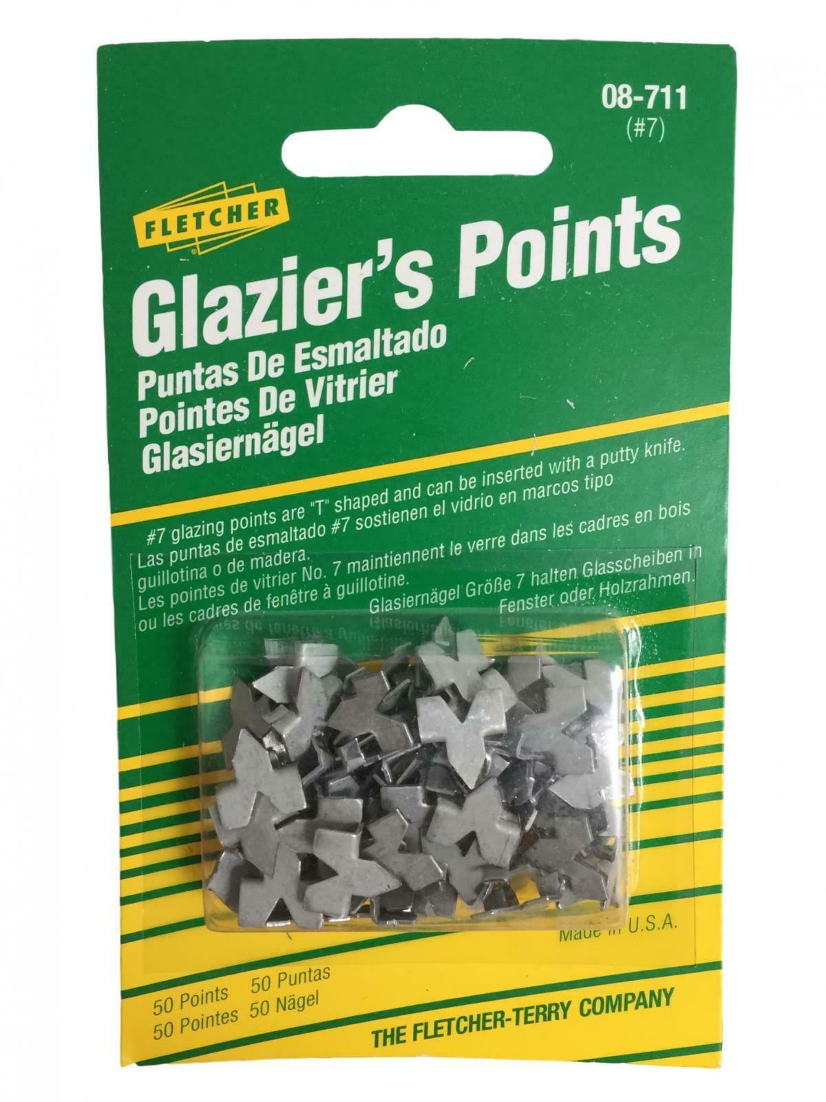 Fletcher Push Points 50, 100, 200 Glazing Picture Frame Framing Glass