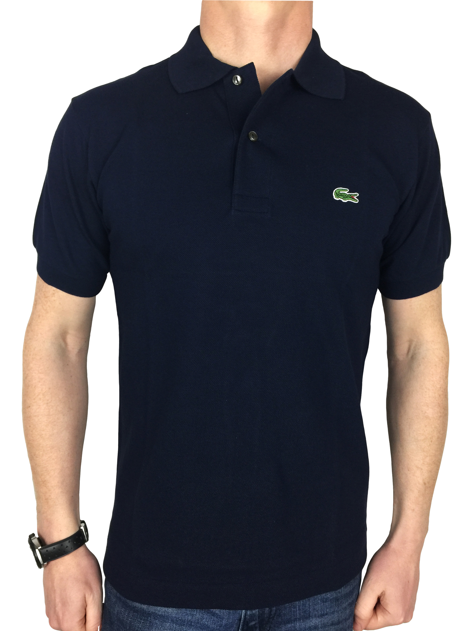 kaping overeenkomst naast Lacoste Mens Classic Cotton L1212 Short Sleeve Polo Shirt 27 off Size 5 - L  Navy Blue for sale online | eBay