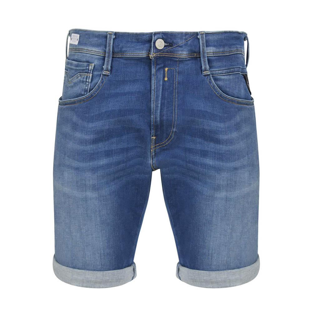 Replay Mens Shorts Hyperflex Clouds Slim Fitting Belt Loops Anbass in Denim  Blue | eBay