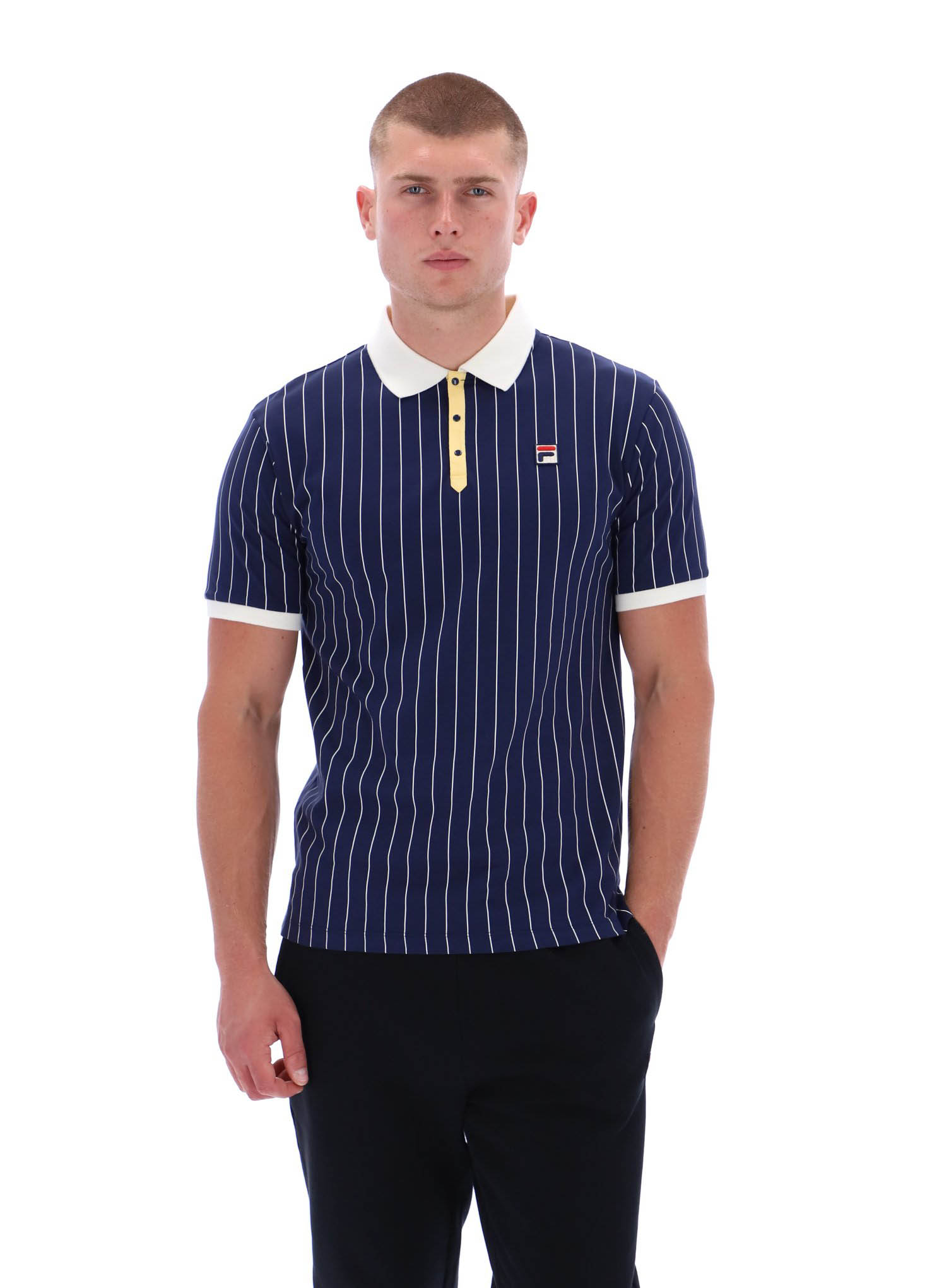Fila Poloshirt FILA BB1 Classic Vintage Striped Polo FILA Navy/Raffia/Gardenia - Bild 6 von 10