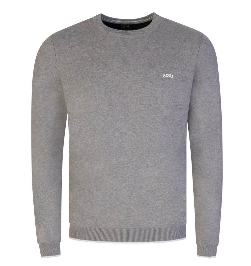 Grey hugo 2025 boss jumper