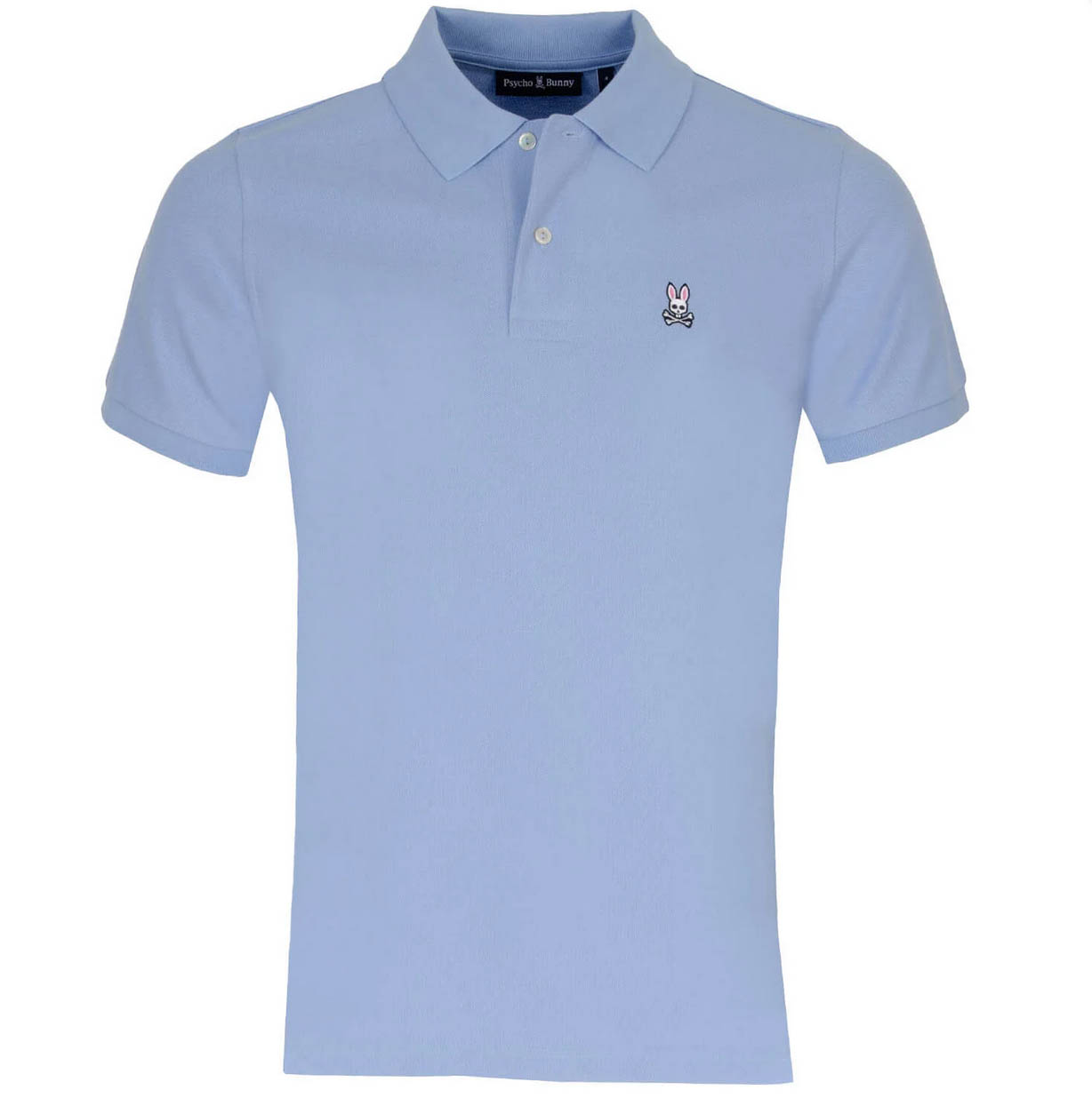 Psycho Bunny Mens Polo Shirt Classic Logo Branded Cotton Polo in Serenity Blue - Picture 5 of 10