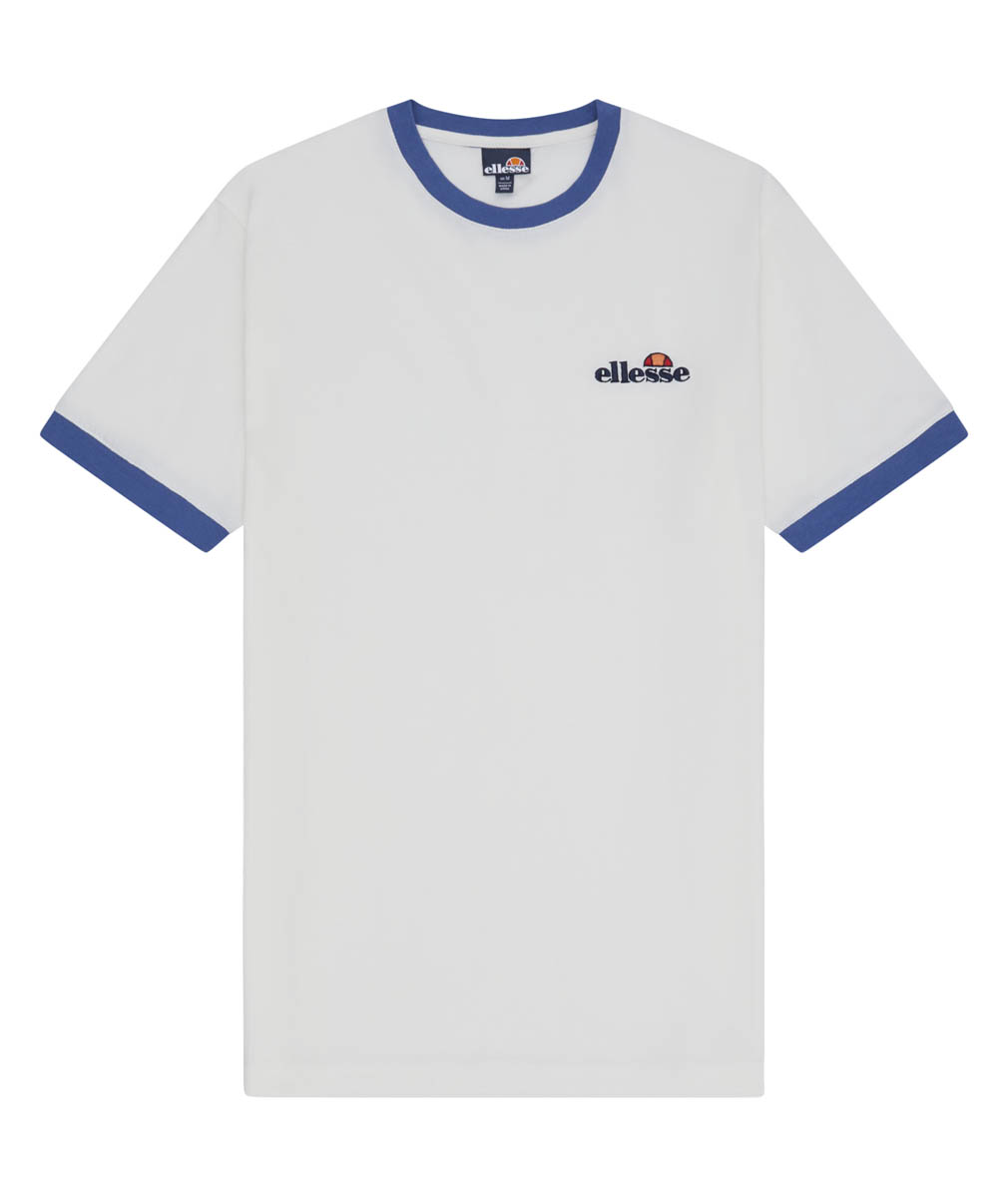 Ellesse T-Shirt Herren Rundhals Meduno Ringer Cotton Tee in Off White - Bild 4 von 6
