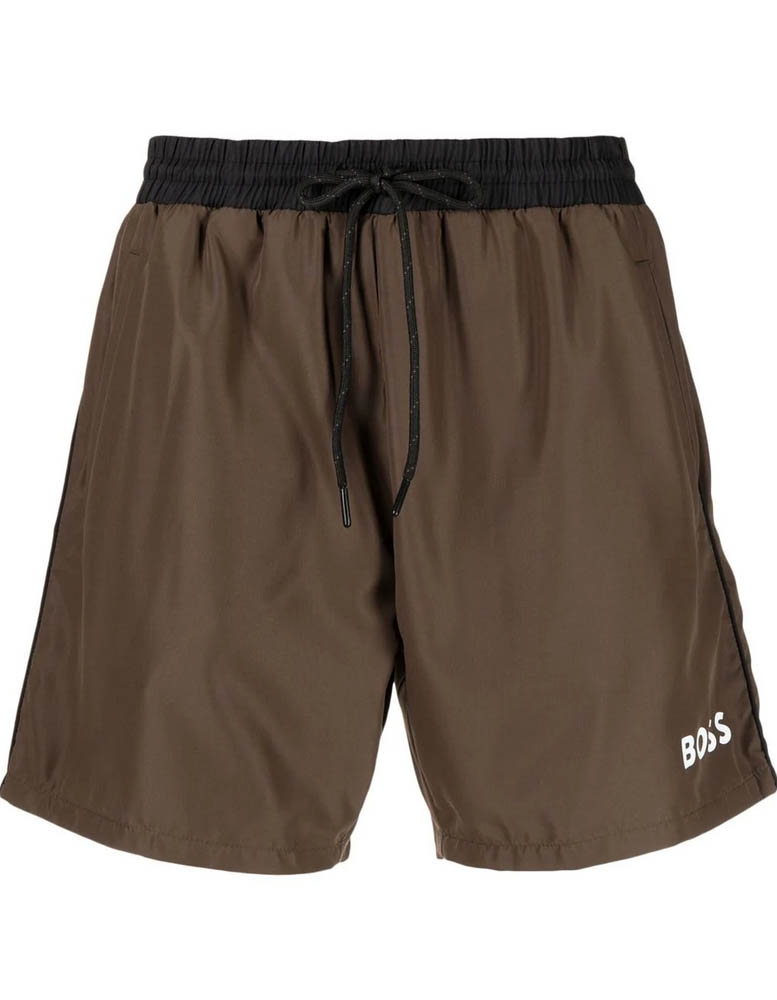 Hugo boss deals swim shorts green