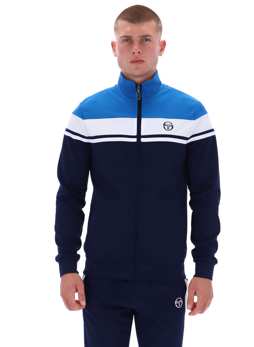 Sergio Tacchini Herren Track Top Damarindo Trainingsjacke in Directoire Blau / Weiß - Bild 11 von 17