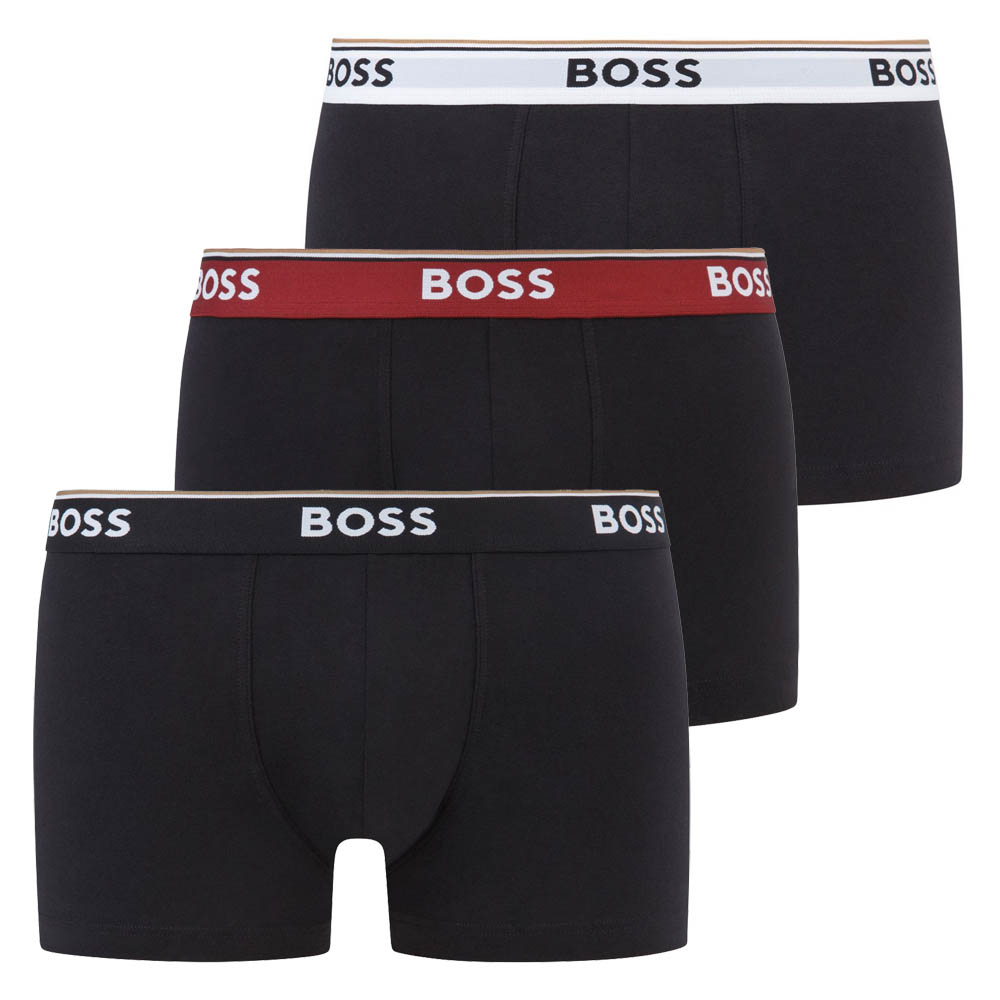 Hugo Boss Mens Boxer Shorts BOSS 3 Pack Logo Branded Stretch Boxers in Black - Picture 8 of 8