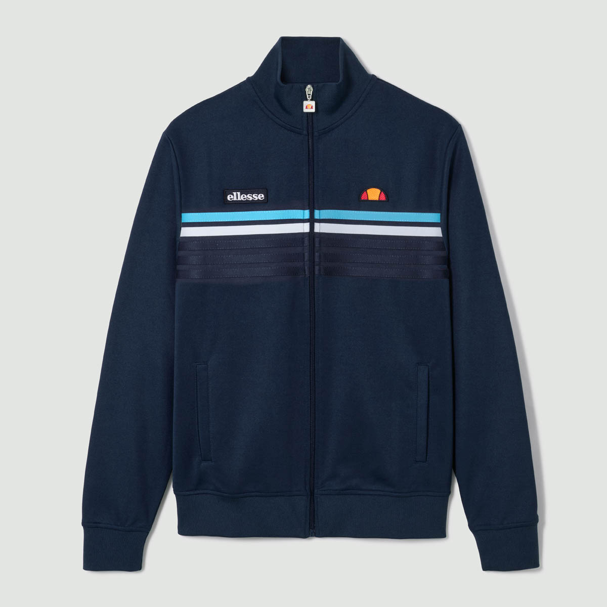 Chaqueta deportiva Ellesse para hombre Vicenza cremallera completa en azul marino - Imagen 8 de 8