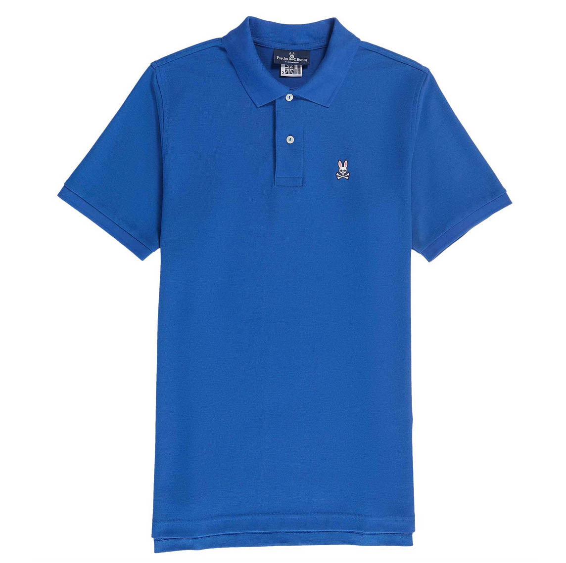 Psycho Bunny Mens Polo Shirt Classic Logo Branded Cotton Polo in Nile Blue - Picture 6 of 8