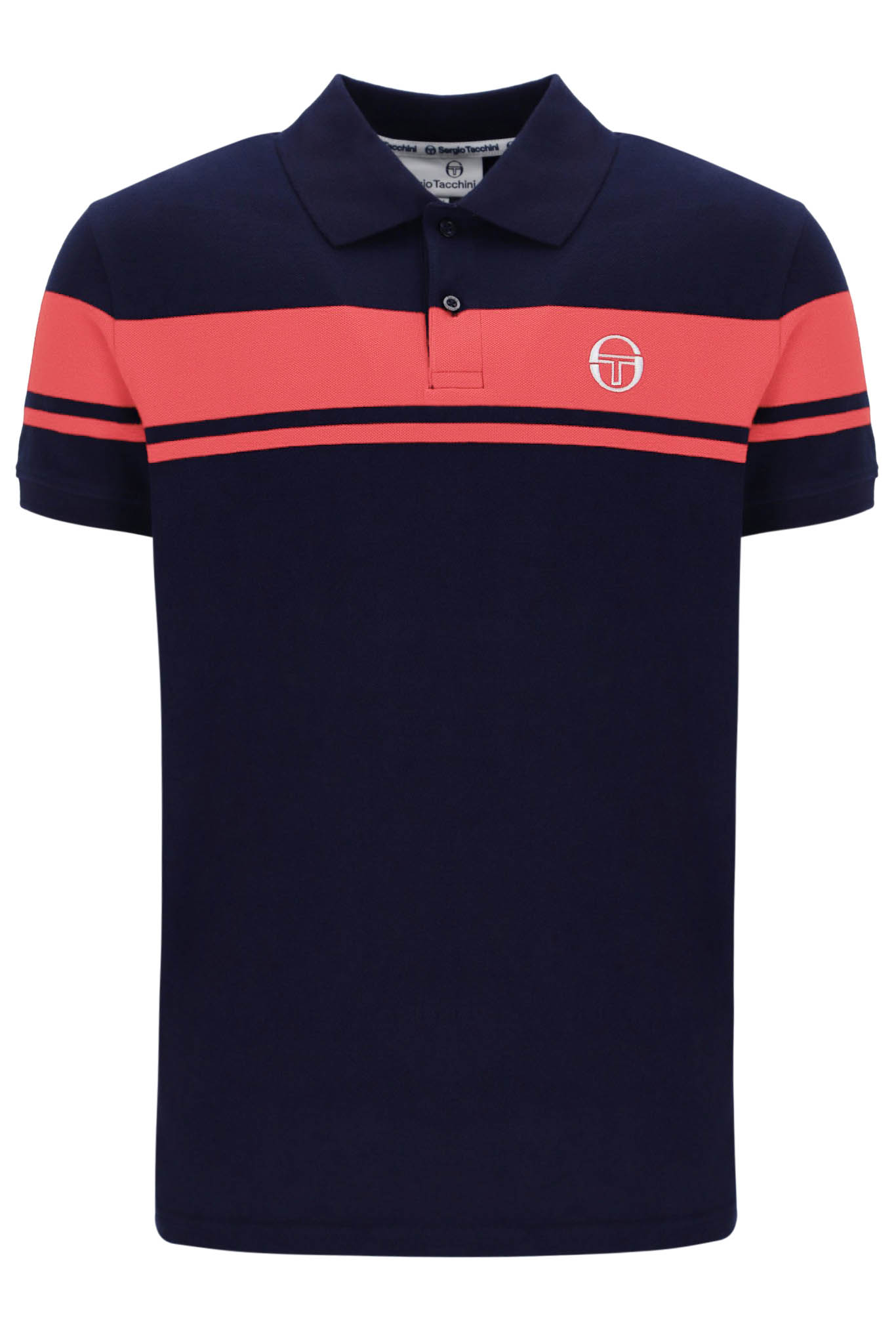 Sergio Tacchini Poloshirt Young Line Herren Polo in Maritim Blau/Dubarry - Bild 9 von 10