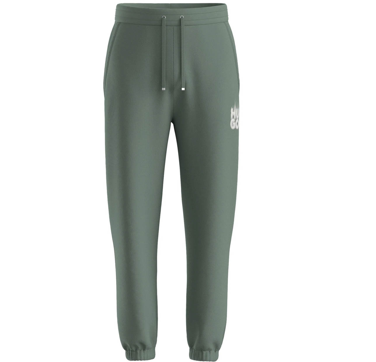 Hugo Boss Mens Tracksuit Bottoms HUGO Dilbero Relaxed Fit Joggers in Green - Picture 9 of 9