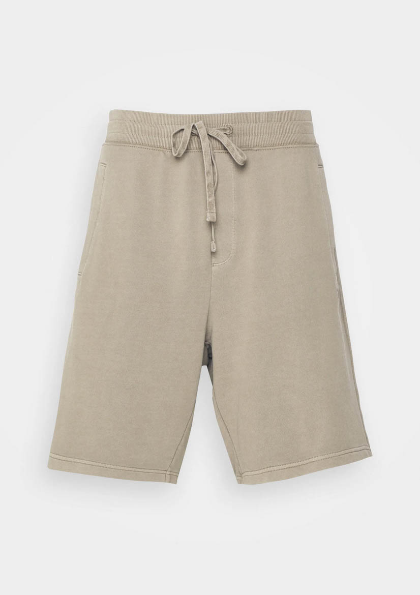 Hugo Mens Shorts Dinezi Relaxed Fit Logo Branded Cotton Finish Shorts in Brown - Picture 6 of 8
