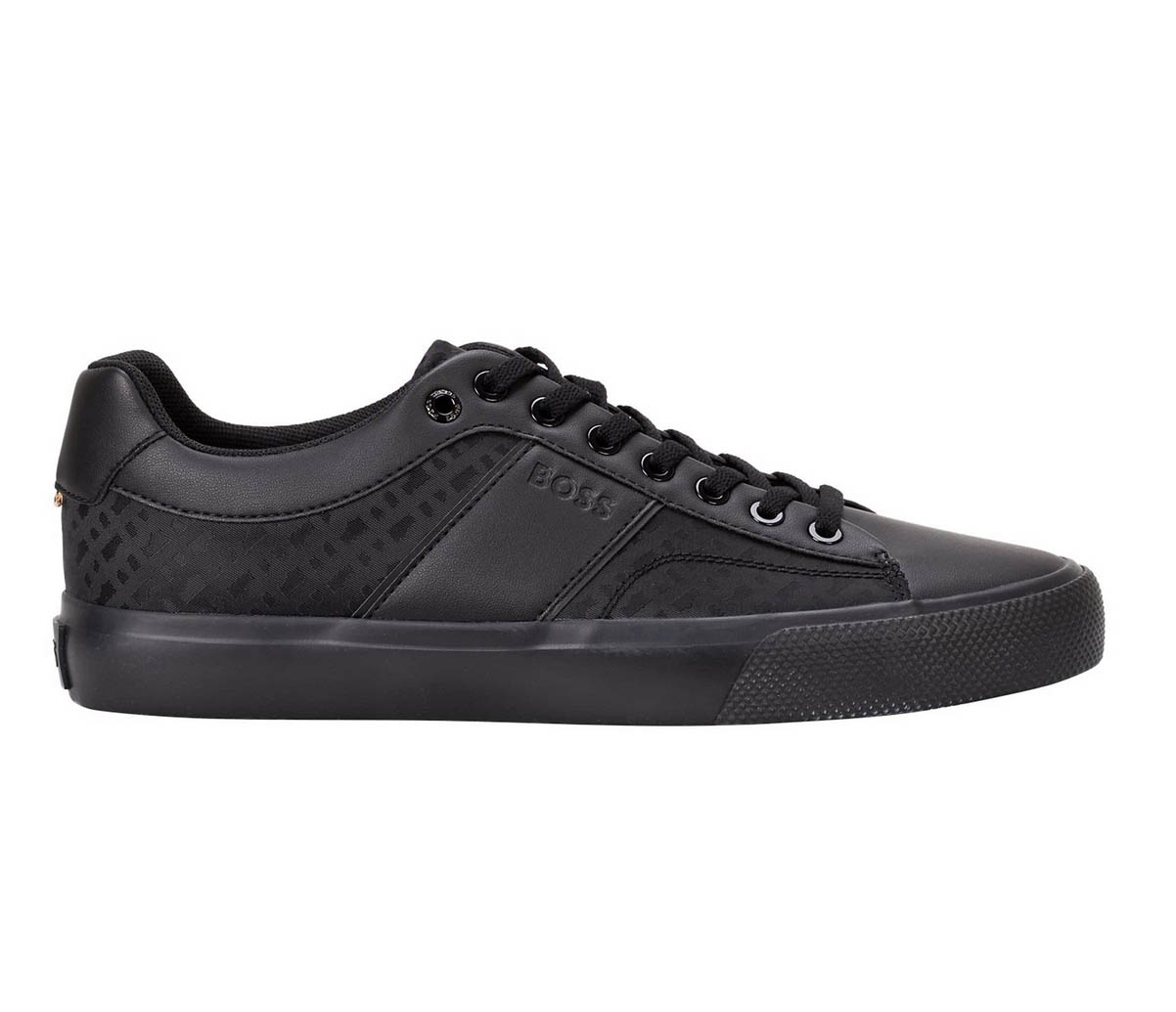 Boss Herren Sneaker Aiden Tenn Hugo Boss Kunstleder Schuhe in Schwarz - Bild 7 von 9