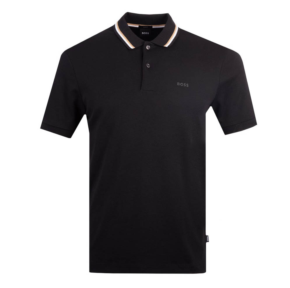 Hugo Boss Herren Poloshirt Penrose 38 Slim Fitted Baumwolle Polo in Schwarz - Bild 5 von 8
