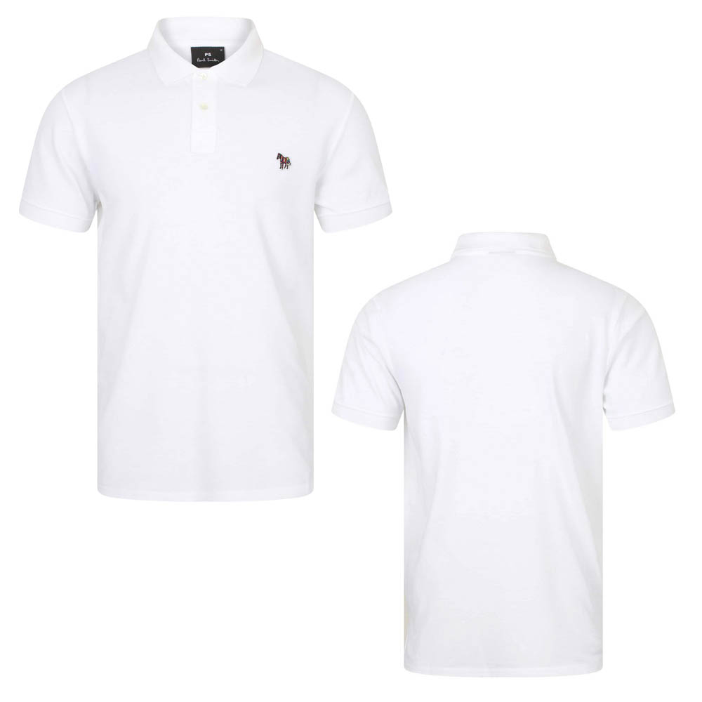 Polo Shirt da uomo Paul Smith bianca prezzo di ricambio £85 - Foto 8 di 9