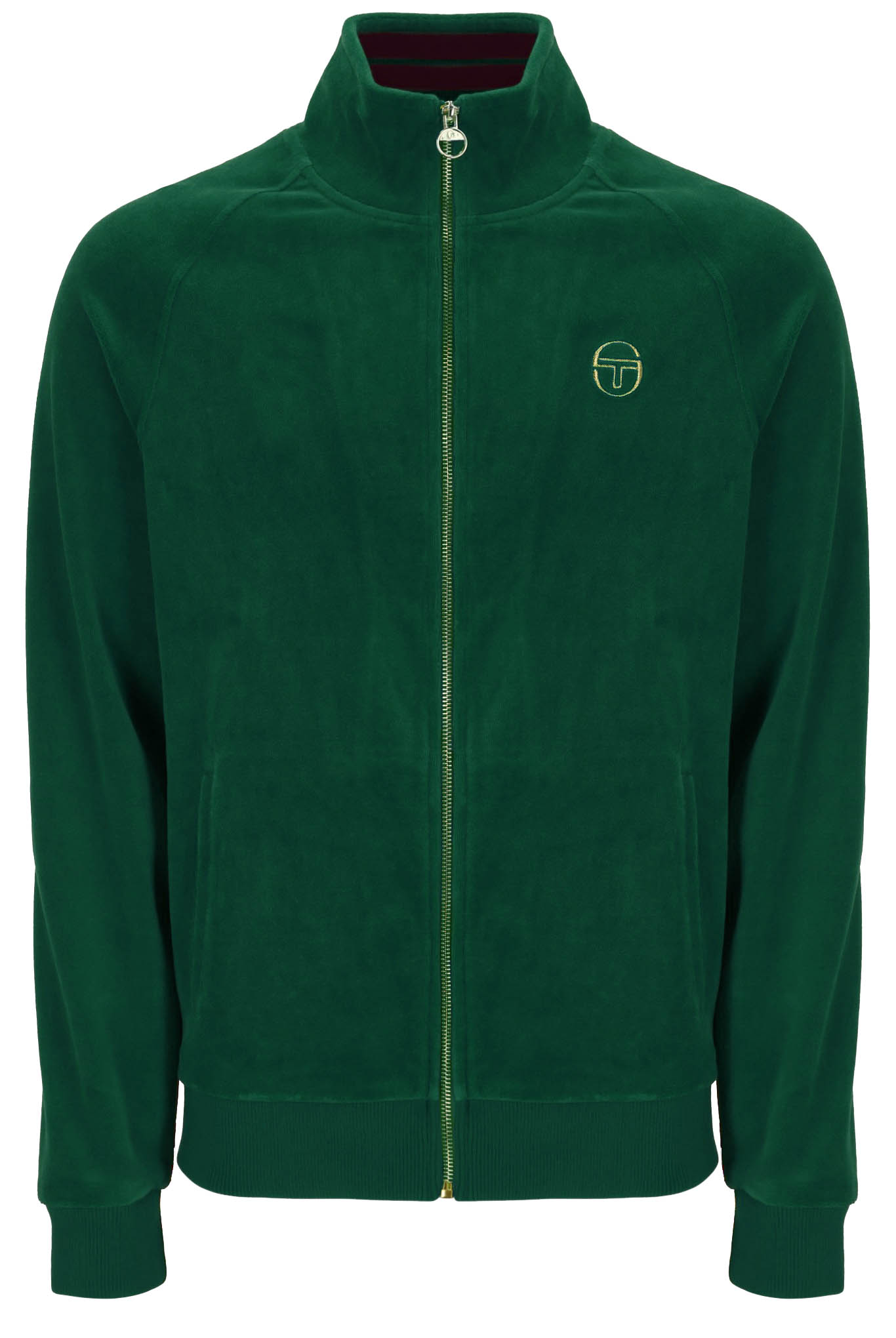 Sergio Tacchini Trainingsjacke Herren Velour Court Track Top in Eden Green - Bild 8 von 10
