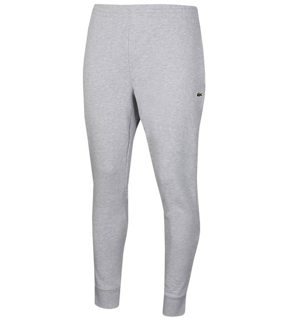 Lacoste Herren Jogger Bio schmale Passform Logo Marke Laufhose in grau - Bild 7 von 11