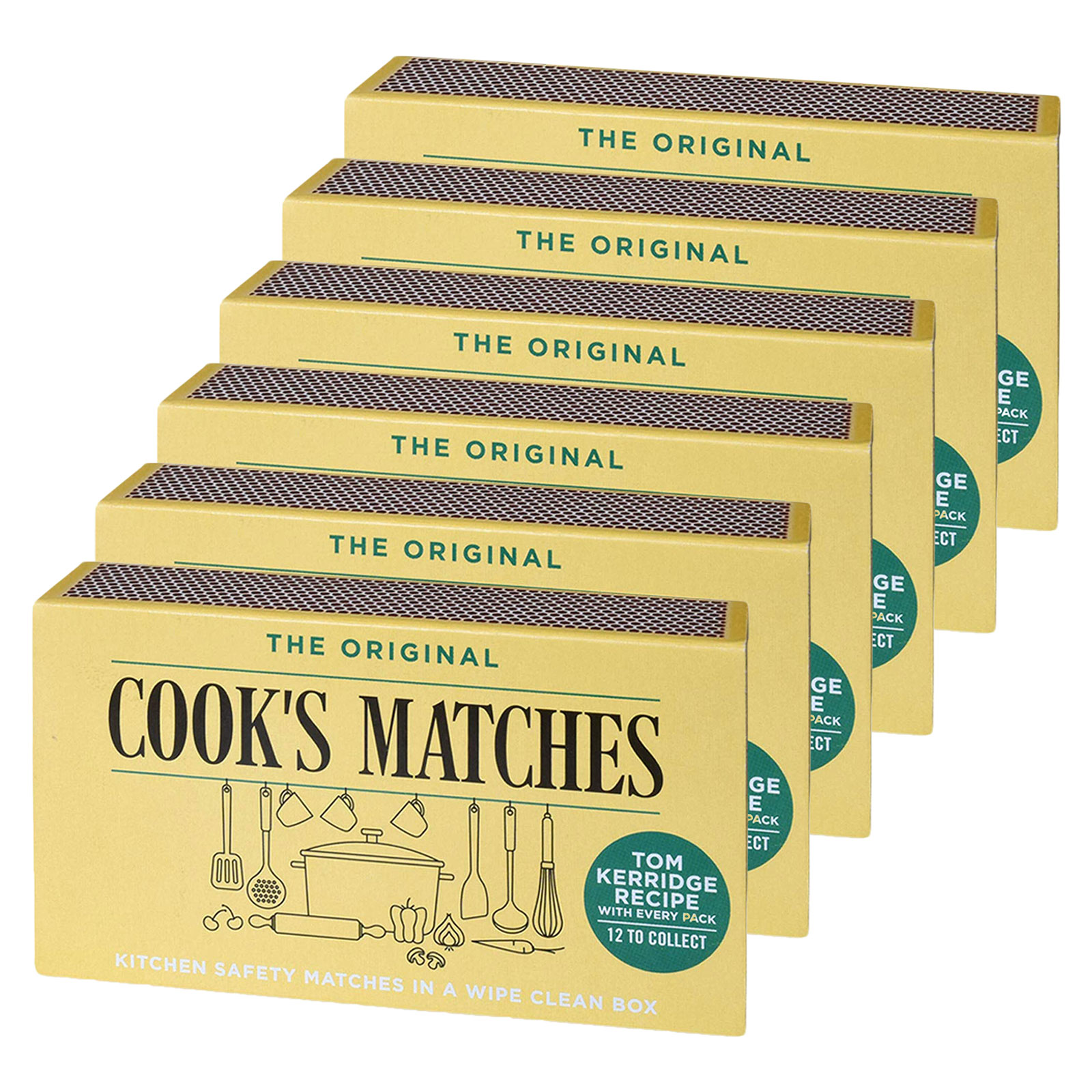 The Original Cooks Matches Traditional Wipe Clean Box 
