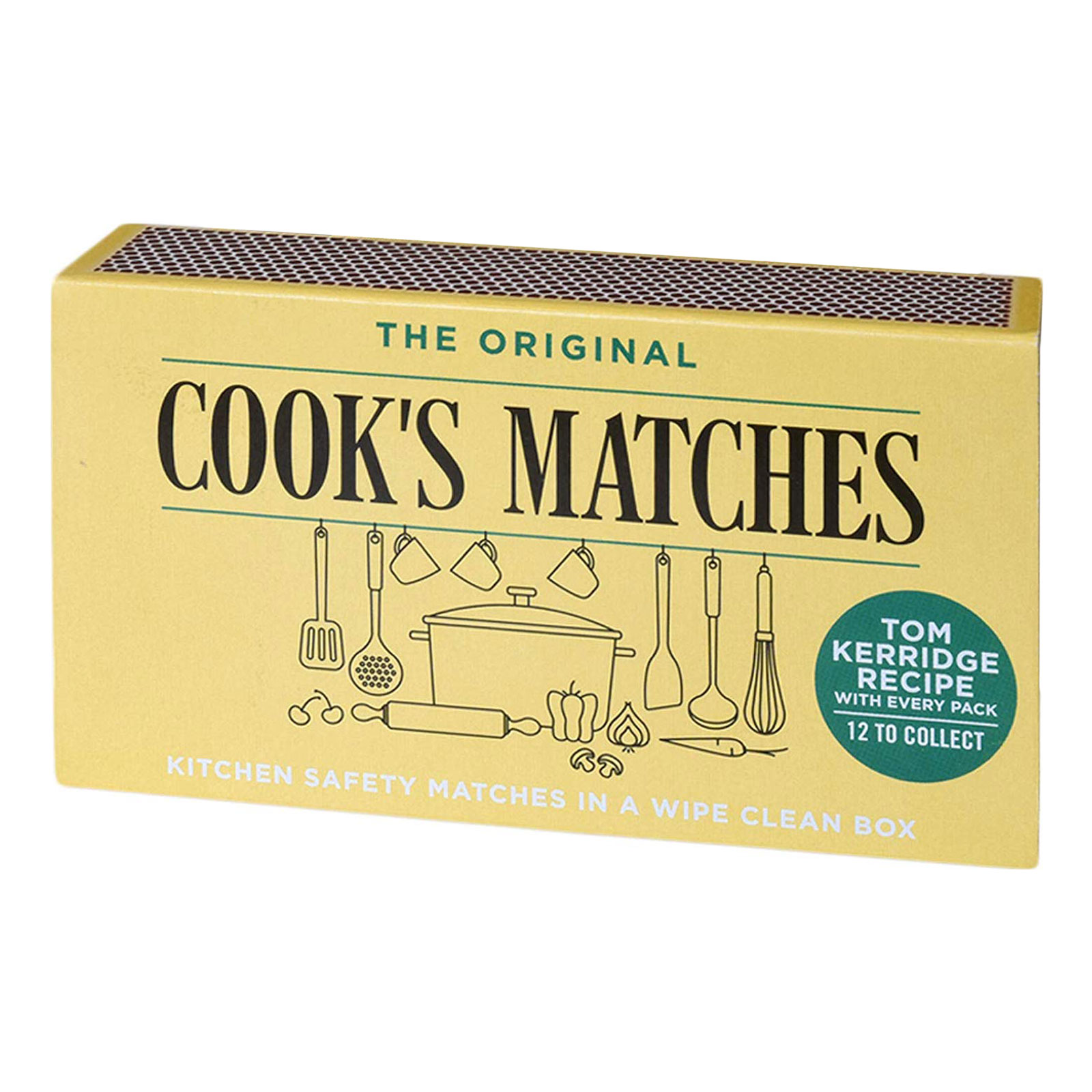 The Original Cook's Matches Kitchen Safety Wipe Clean Box Genuine 