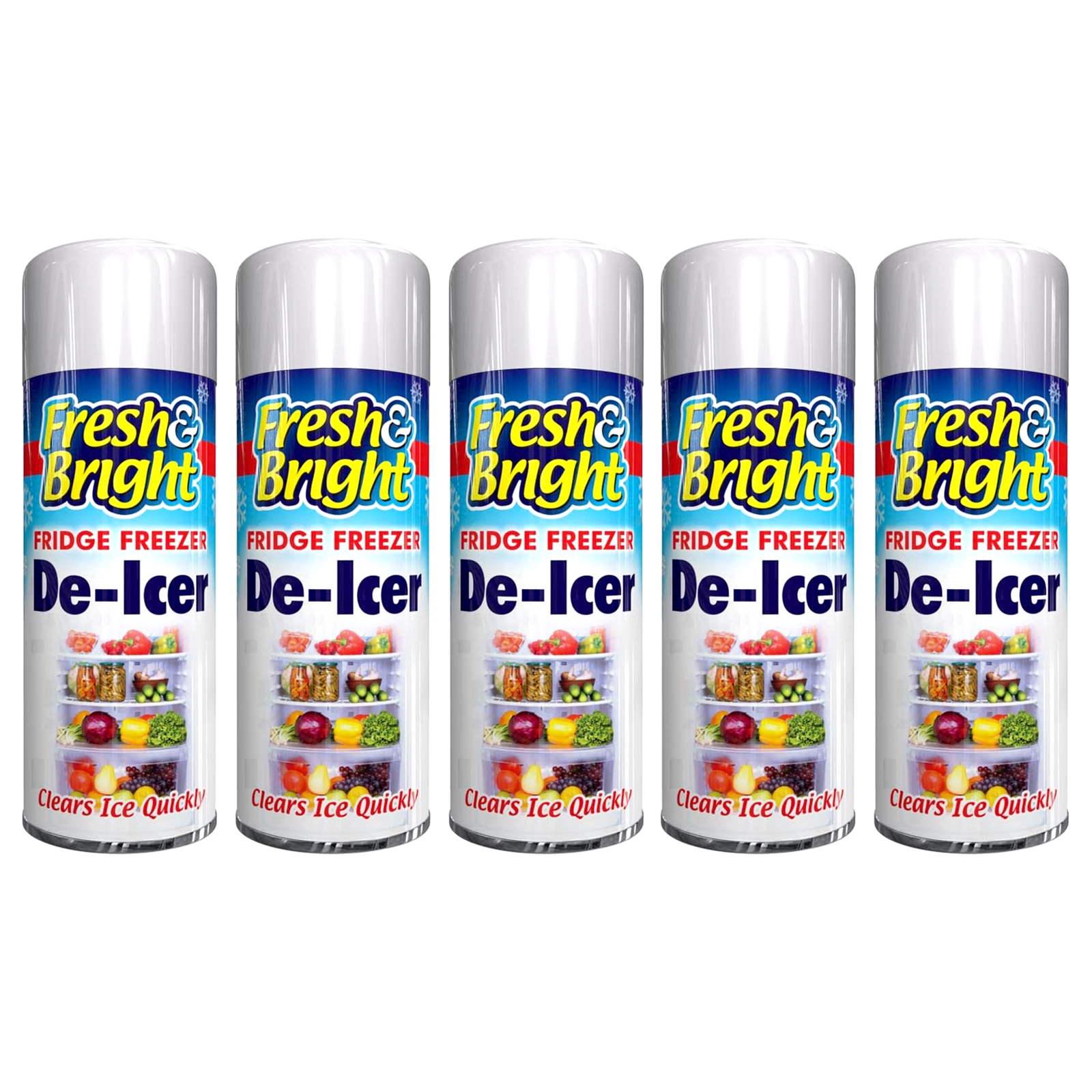 Fresh & Bright Fridge Freezer DeIcer 200ml Fast AntiBacterial Defrost