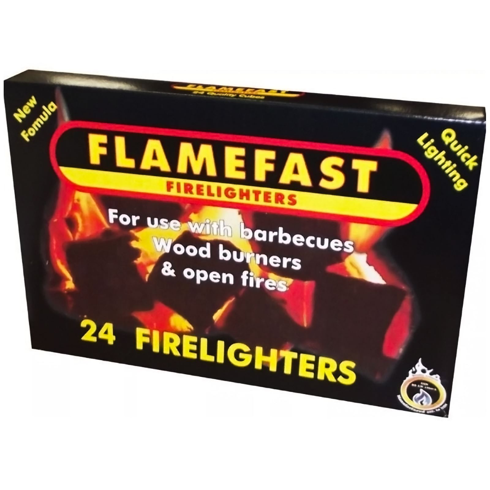 Flamefast Firelighters Quick Barbecue Wood Burner Open Fire Starters 3 Packs 