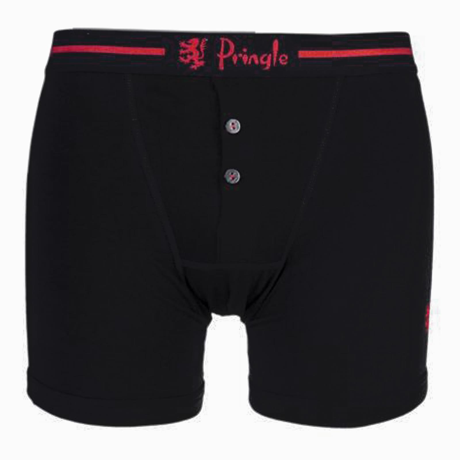 Pringle Classic Boxers Shorts Pack of 4 Cotton Mens Underwear Black White M L XL 