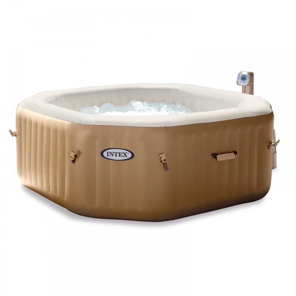 intex pure spa 79 octagon bubble jet & salzwassersystem