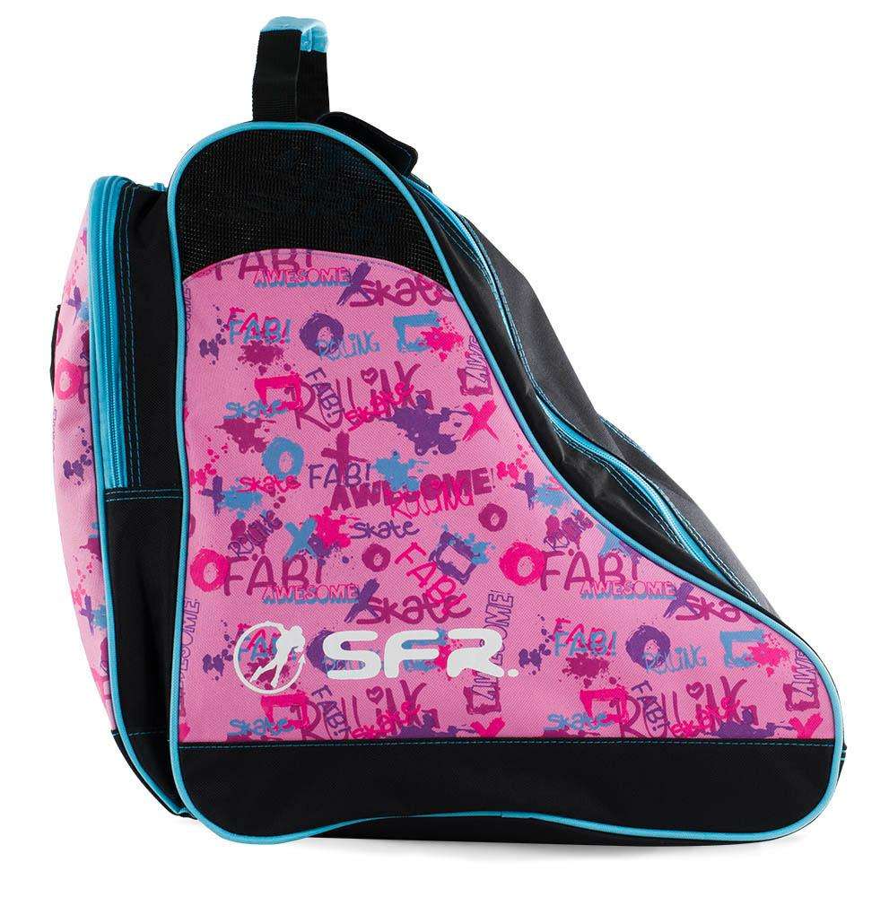 Sfr Designer Ice And Skate Bag Pink Graffiti Roller Skate Carry Bag