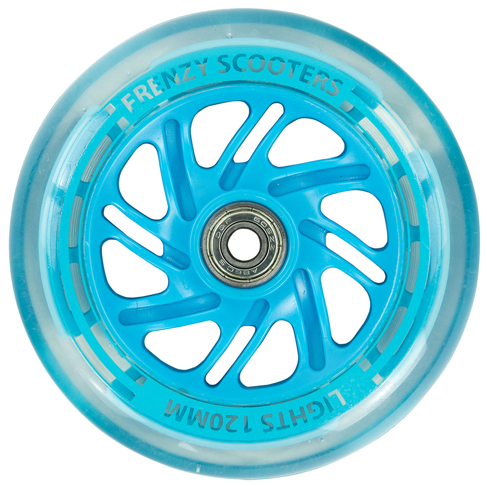 Frenzy Light Up Wheel Blue 120mm Frenzy Scooter Wheels ***One Wheel*** 5016978361871 eBay