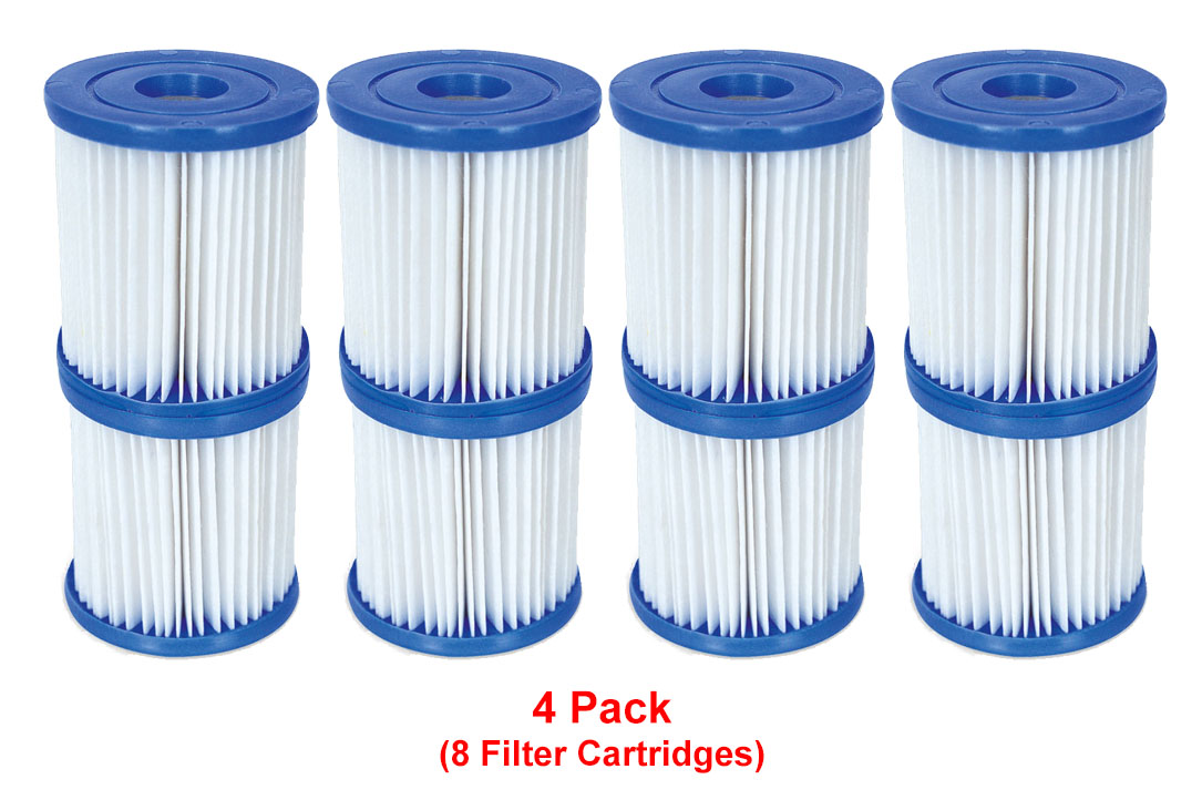 Bestway 8 Filter Cartridges Size 1 58093 For 300/330 gal/hr Pool