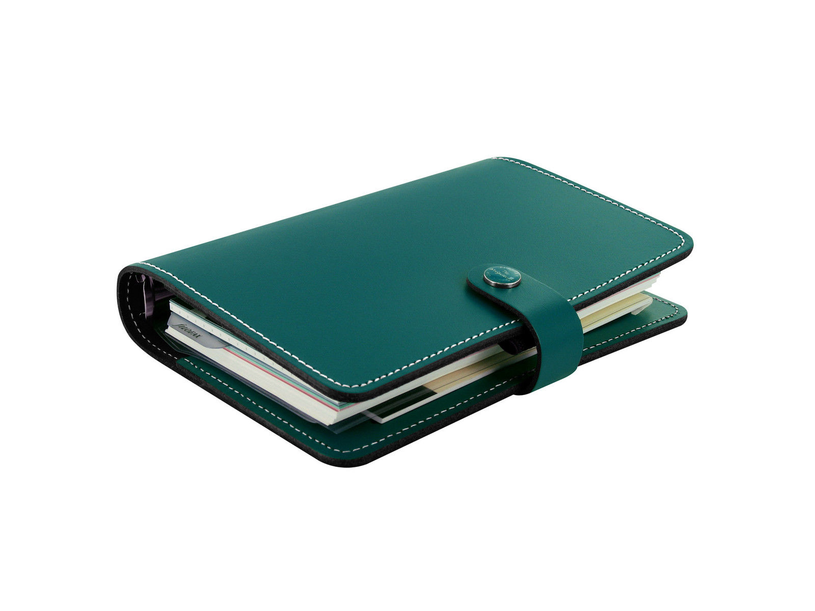 Filofax - Personal The Original Dark Aqua - Thick Genuine Leather ...