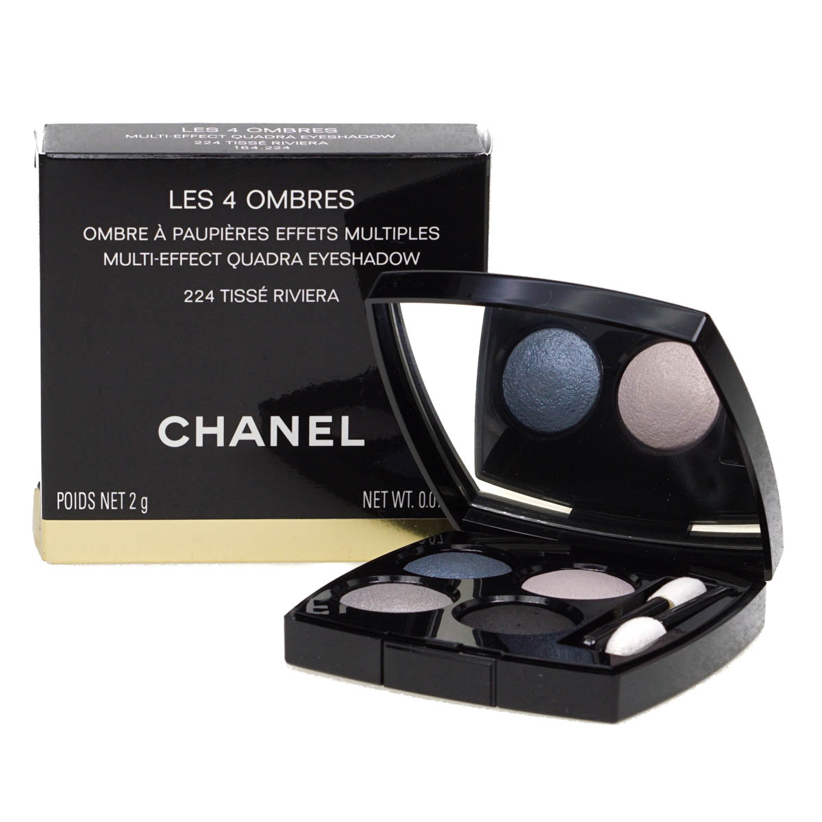 Chanel Les 4 Ombres Eyeshadow Palette Blue Pink 224 Tisse Riviera ...