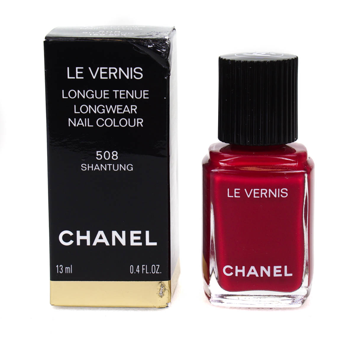 Chanel Le Vernis Berry Red Nail Polish Varnish 508 Shantung 13ml ...