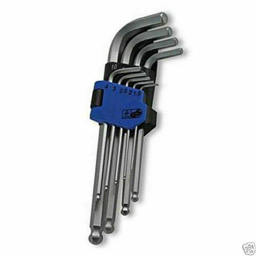 Duratool 9-teiliges Sechskant-Schlüssel-Set Aus Chrom-Vanadium-Stahl – Kugelgelagert & Robust