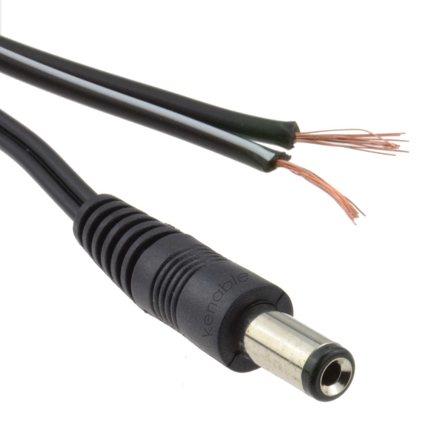 3FT CCTV DC Power Extension Cable – 5.5 X 2.5mm Male To Male – 18AWG – For Cameras & LED Lights