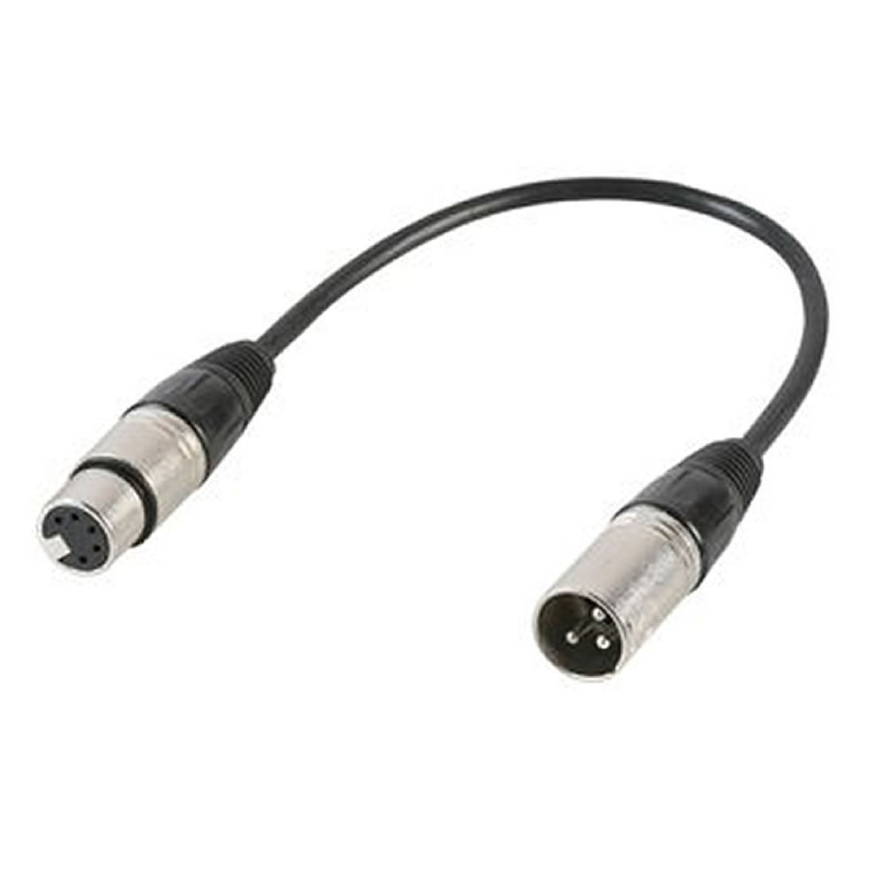 0.22m Pulse 3-polig XLR Stecker 5-polig DMX Buchse Adapter ...