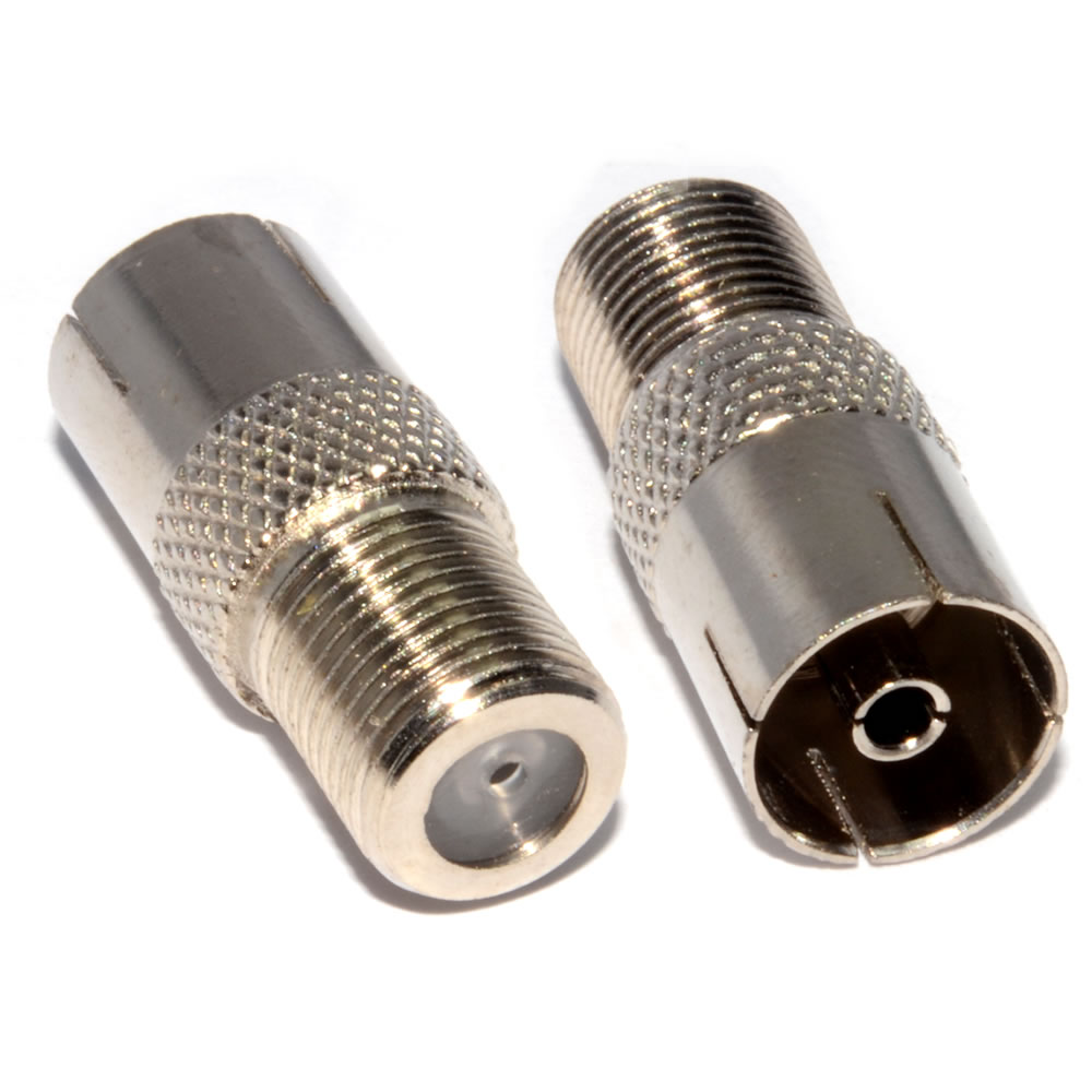 F Type Connector Socket To Rf Coax Aerial Female Adapter Tvcable