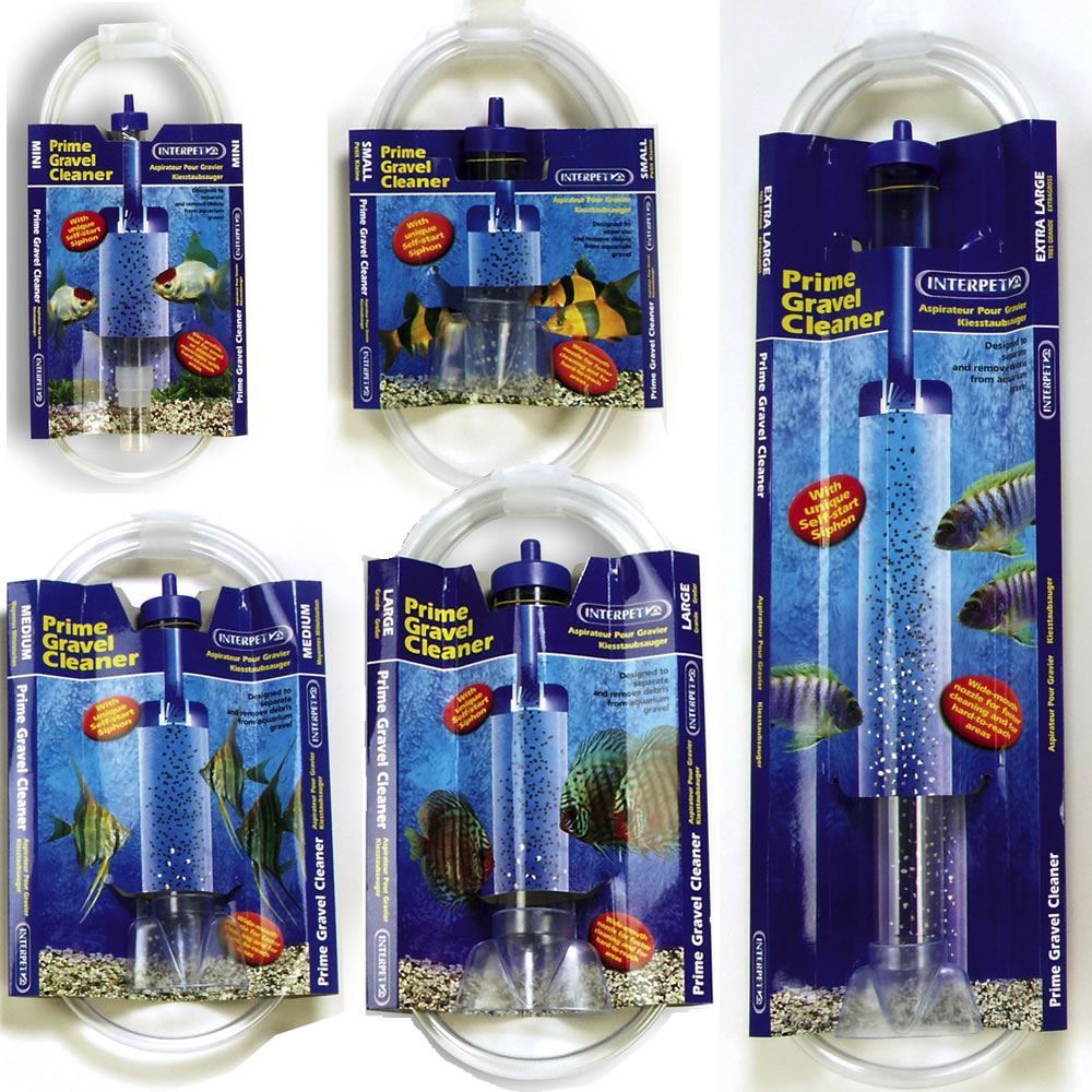 Interpet Gravel Cleaner Aquarium Fish Tank Self Start Siphon Syphon