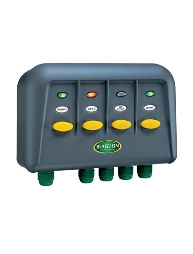 Blagdon Powersafe Weatherproof Electric Switch Box Garden Fish Pond 2 3