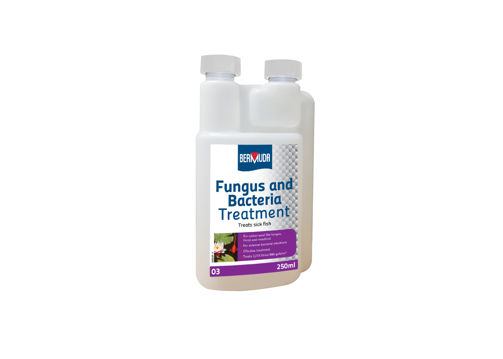 Fungus & Bacteria Pond Fish Treatment Also Treats Finrot Mouthrot By