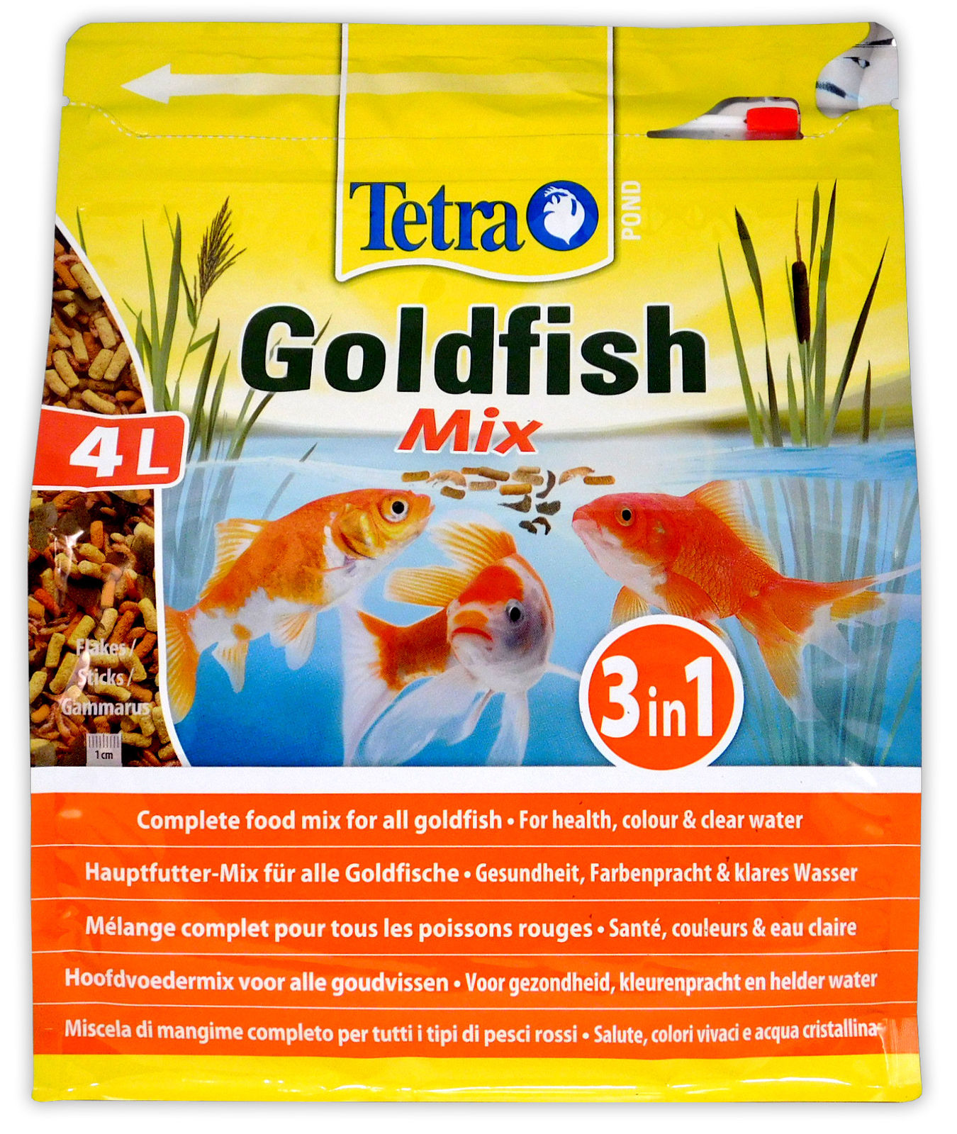 Tetra Pond Goldfish Mix 560g 4LPremium Goldfish Shubunkin Comet Fish