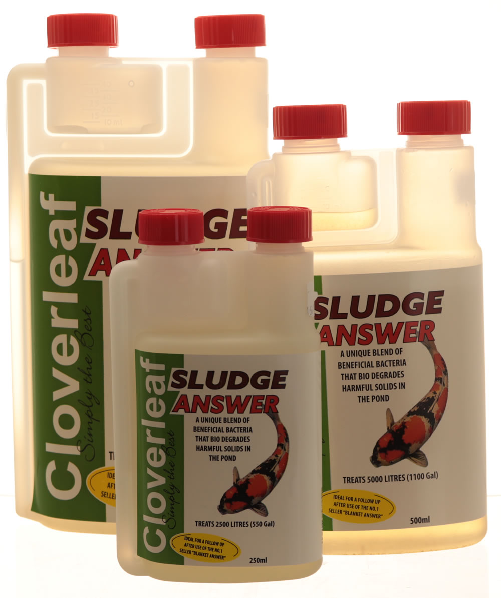 Cloverleaf Sludge Answer Pond Filter Dirt Digester Koi Water Treatment