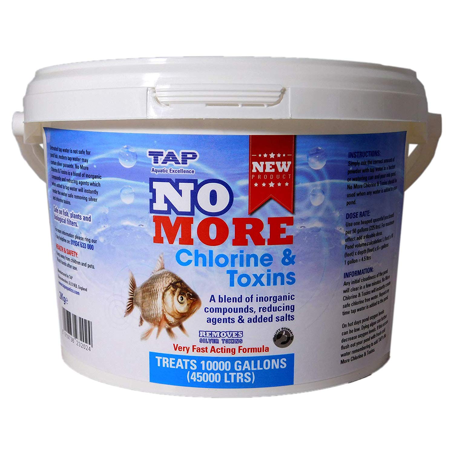 TAP No More Chlorine & Toxins Pond Dechlorinator Tap Safe Water