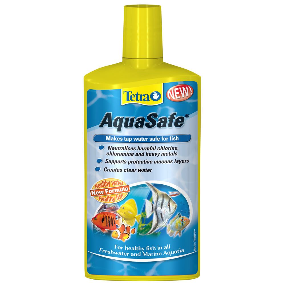 Tetra Aquasafe Aquarium Tap Safe Water Conditioner Dechlore Chlorine ...