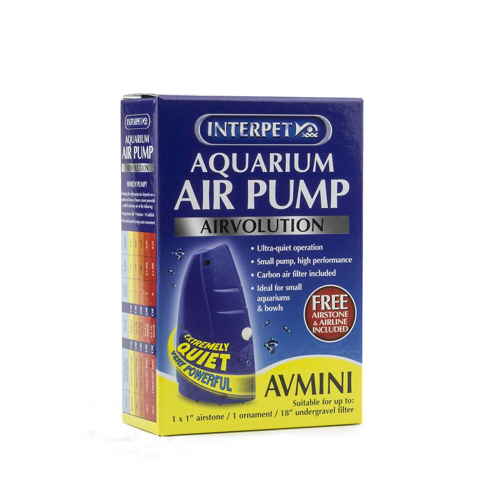Interpet Airvolution Aquarium Air Pump Tropical Goldfish Fish Tank AV 1