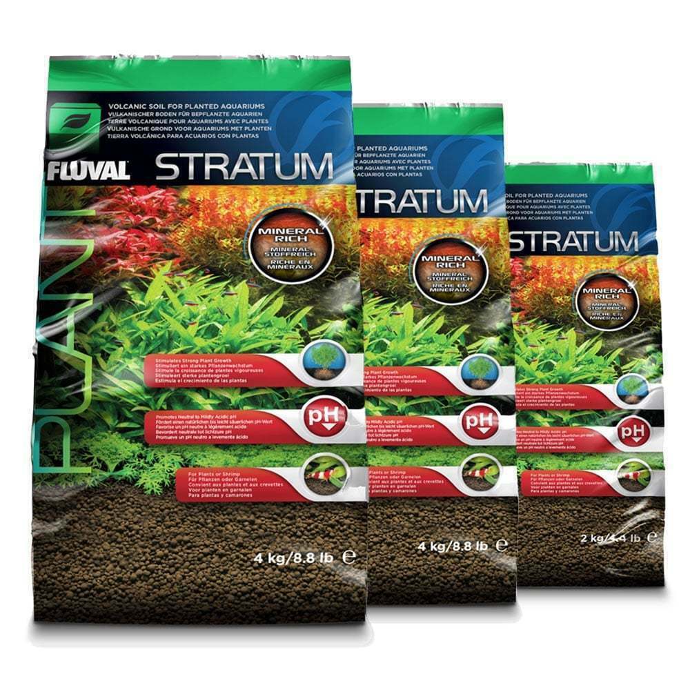 Fluval Plant And Shrimp Stratum – Mineral Rich Volcanic Soil – 4.4 Lb Pouch For Planted Aquariums