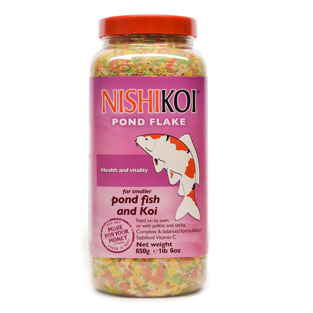 Nishikoi Pond Flake Fish Food Cold Water Goldfish Feeding With Added